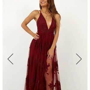 Burgundy Prom Dress